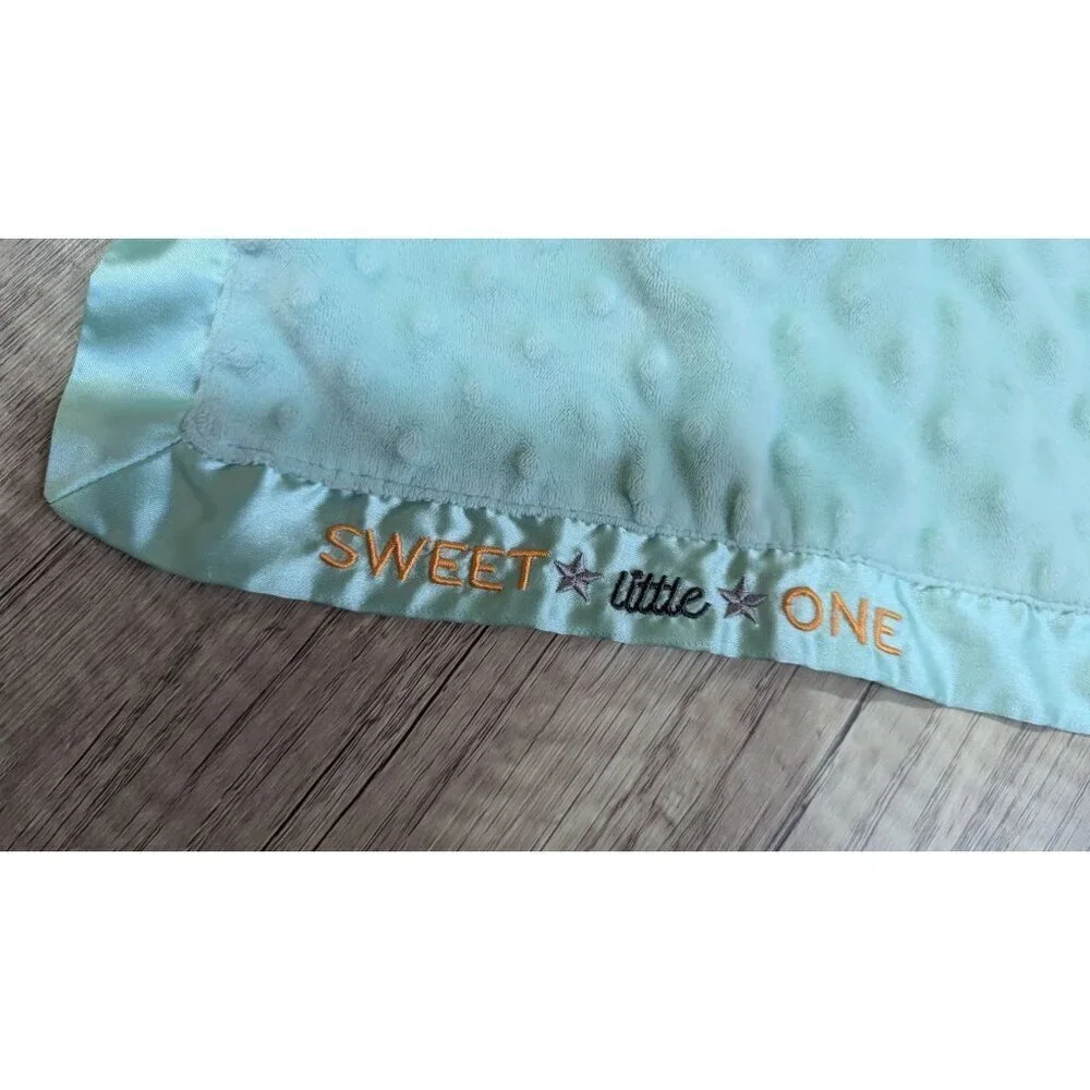 Carter's Lovey Elephant Security Blanket Sweet Little One Satin‎ Trim 14.5